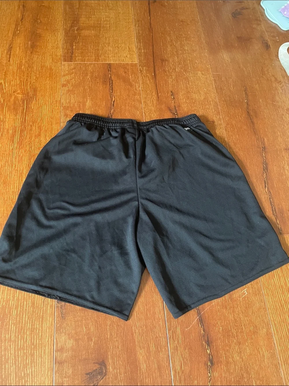 adidas Black Men's Athletic Training Shorts with Logo